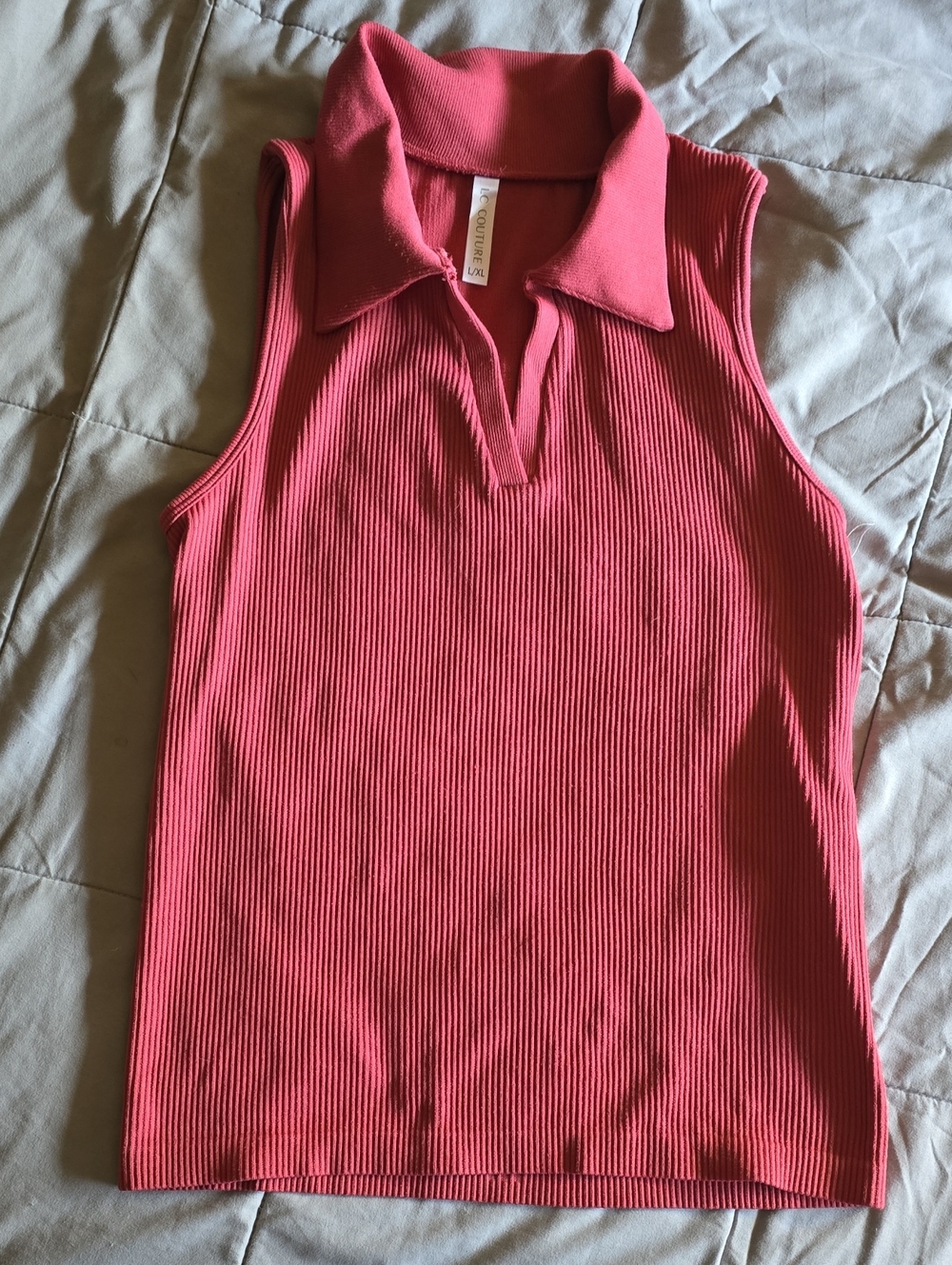Ribbed Collar Tank